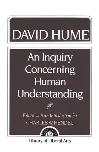 Cover of An Inquiry Concerning Human Understanding With a Supplement, an Abstract of a Treatise of Human Nature