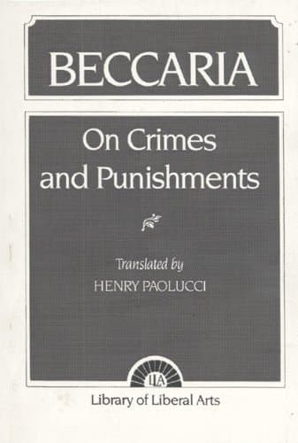 Cover of On Crimes and Punishments