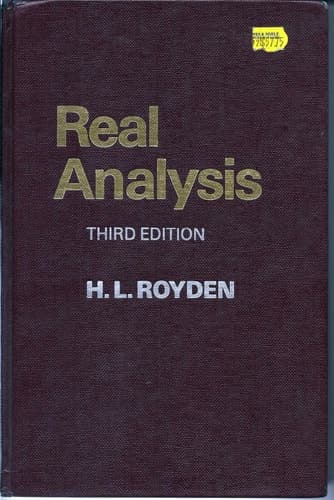 Cover of Real Analysis, 3rd Edition