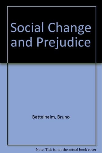 Cover of Social Change and Prejudice