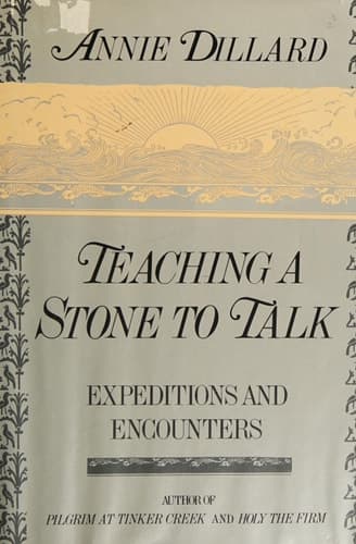Cover of Teaching a Stone to Talk Expeditions and Encounters
