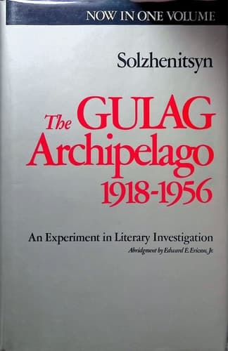 Cover of The Gulag Archipelago, 1918-1956: An Experiment in Literary Investigation (English and Russian Edition)