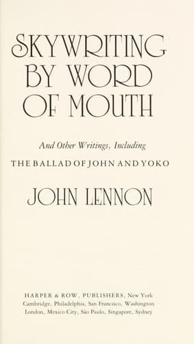 Cover of Skywriting by Word of Mouth