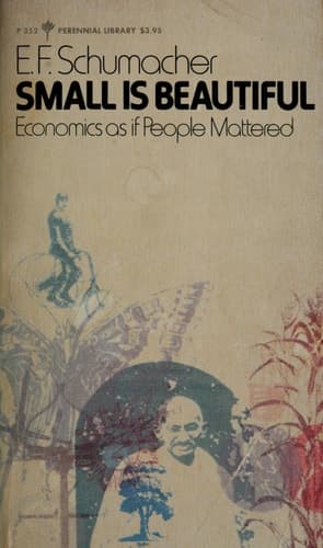 Cover of Small Is Beautiful: Economics as if People Mattered