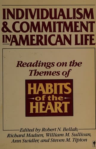 Cover of Individualism and Commitment in American Life: Readings on the Themes of Habits of the Heart