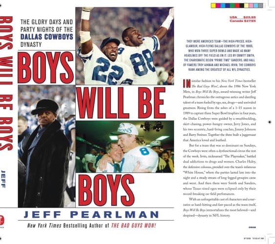 Cover of Boys Will Be Boys The Glory Days and Party Nights of the Dallas Cowboys Dynasty