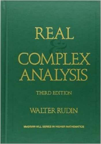 Cover of Real and Complex Analysis (Higher Mathematics Series)