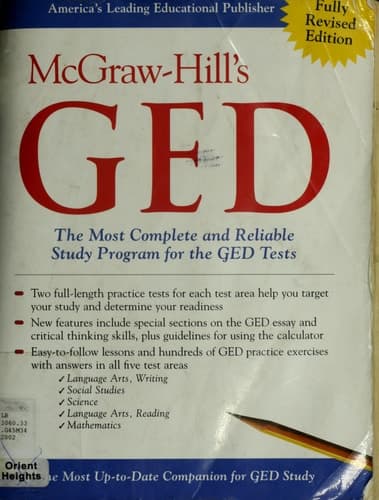 Cover of McGraw-HIll's GED The Most Complete and Reliable Study Program for the GED Tests