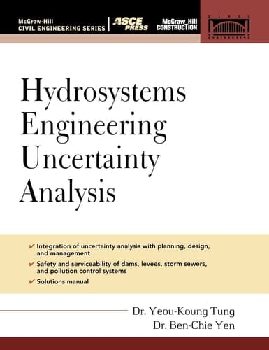 Cover of Hydrosystems Engineering Uncertainty Analysis