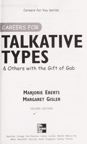 Cover of Careers for Talkative Types & Others with the Gift of Gab
