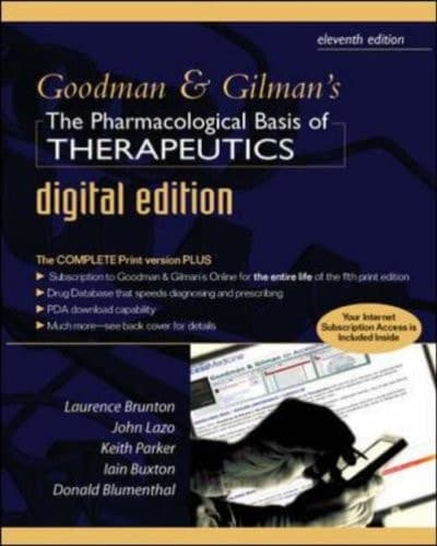 Cover of Goodman and Gilman's Pharmacological Basis of Therapeutics Digital Edition