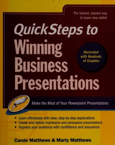 Cover of QuickSteps to Winning Business Presentations Make the Most of Your Powerpoint Presentations