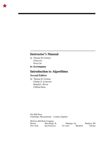 Cover of Introduction To Algorithms