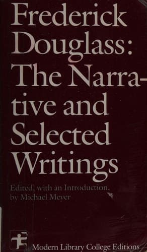 Cover of Frederick Douglass: The Narrative and Selected Writings