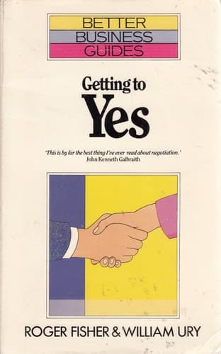 Cover of Getting to Yes Negotiating Agreement Without Giving in