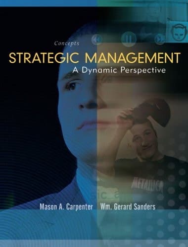 Cover of Strategic Management A Dynamic Perspective : Concepts