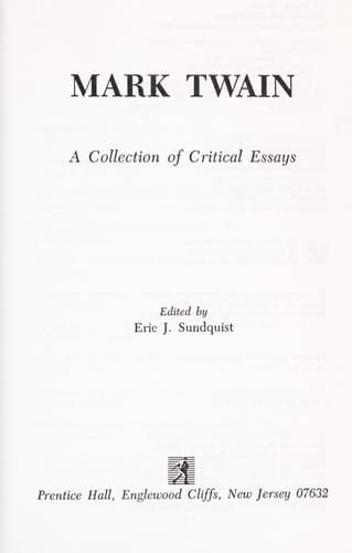 Cover of Mark Twain A Collection of Critical Essays