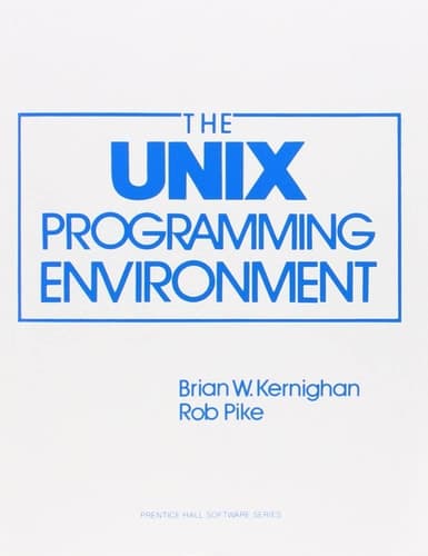 Cover of The UNIX Programming Environment