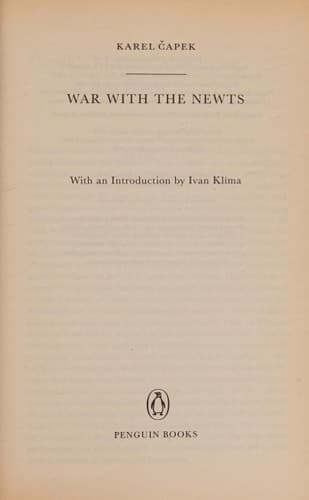 Cover of War with the Newts