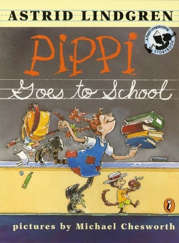Cover of Pippi Goes to School Picture Book