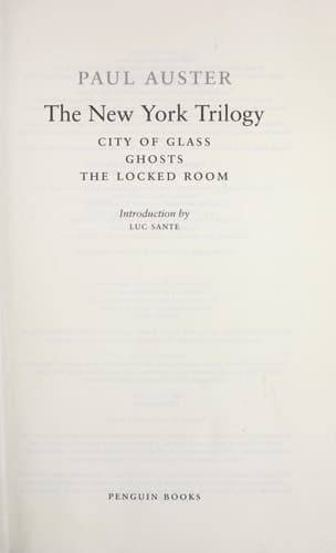 Cover of The New York Trilogy (Penguin Classics Deluxe Edition)