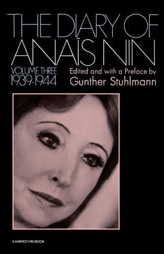 Cover of The Diary of Anais Nin: 1939-1944. 1969