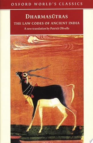 Cover of The Dharmasutras The Law Codes of Ancient India