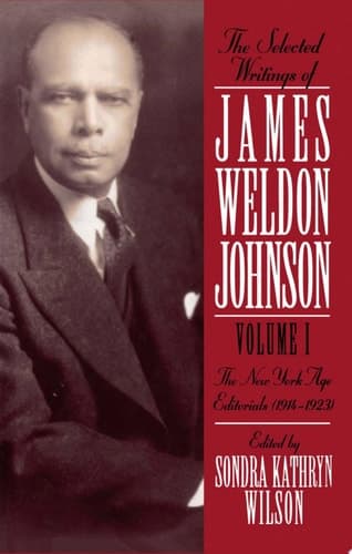 Cover of The Selected Writings of James Weldon Johnson: The New York Age editorials (1914-1923)