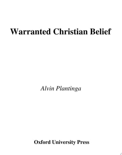 Cover of Warranted Christian Belief