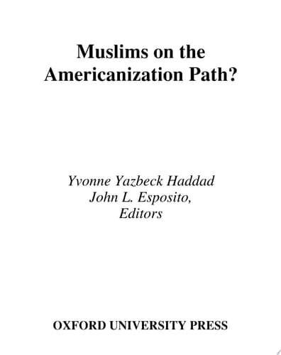 Cover of Muslims on the Americanization Path?