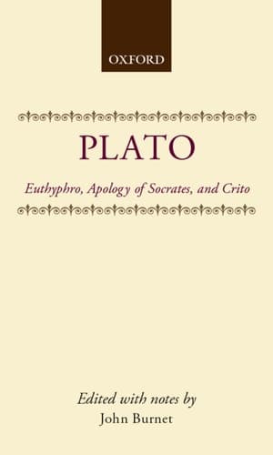 Cover of Euthyphro, Apology of Socrates, and Crito (Clarendon Paperbacks)