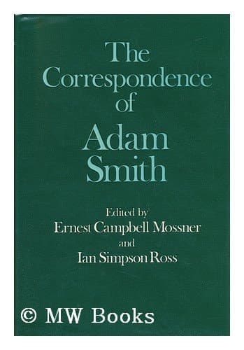 Cover of The Correspondence of Adam Smith