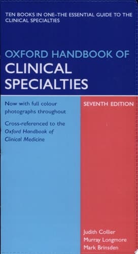 Cover of Oxford Handbook of Clinical Specialties