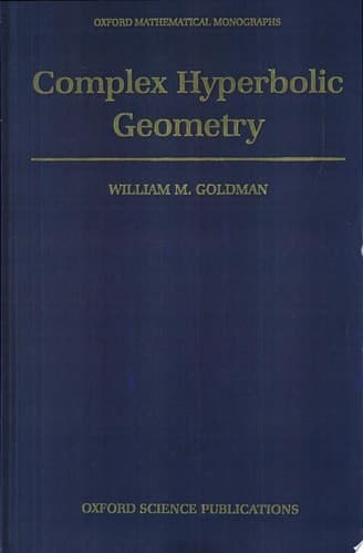 Cover of Complex Hyperbolic Geometry