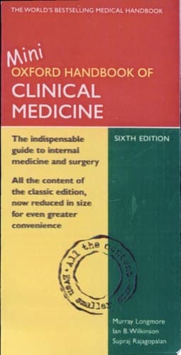 Cover of Mini Oxford Handbook of Clinical Medicine