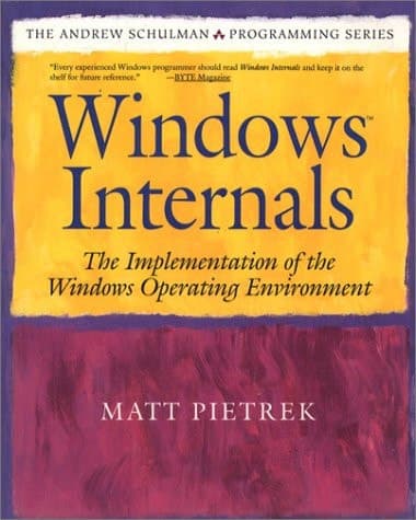 Cover of Windows Internals: The Implementation of the Windows Operating Environment