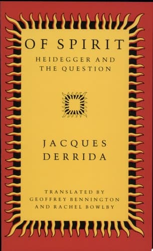 Cover of Of Spirit Heidegger and the Question