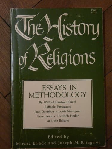 Cover of The History of Religions Essays in Methodology