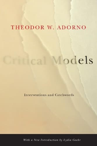 Cover of Critical Models Interventions and Catchwords