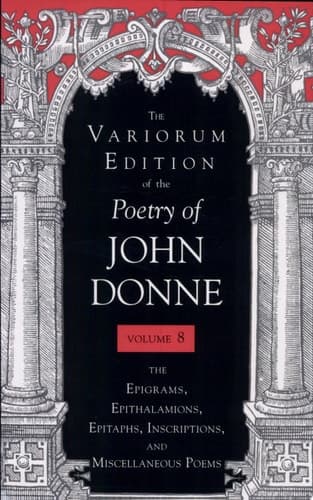Cover of The Variorum Edition of the Poetry of John Donne