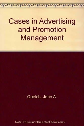 Cover of Cases in Advertising and Promotion Management