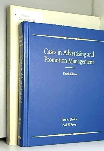 Cover of Cases in Advertising and Promotion Management