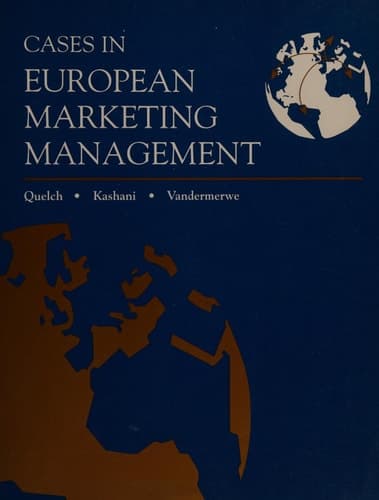 Cover of Cases in European Marketing Management