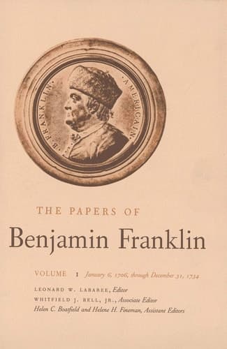 Cover of The Papers of Benjamin Franklin, January 6, 1706 Through December 31 1734