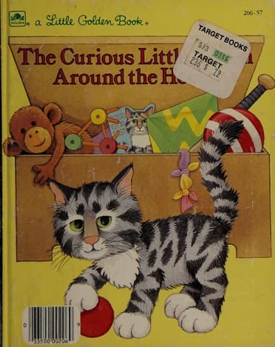 Cover of The Curious Little Kitten Around the House (Little Golden Readers)