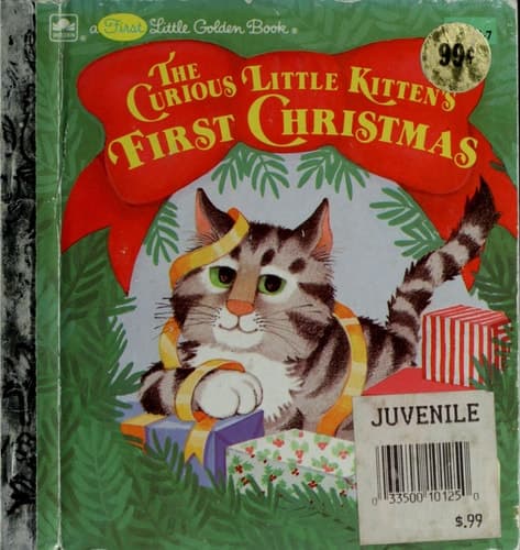 Cover of The Curious Little Kitten's First Christmas