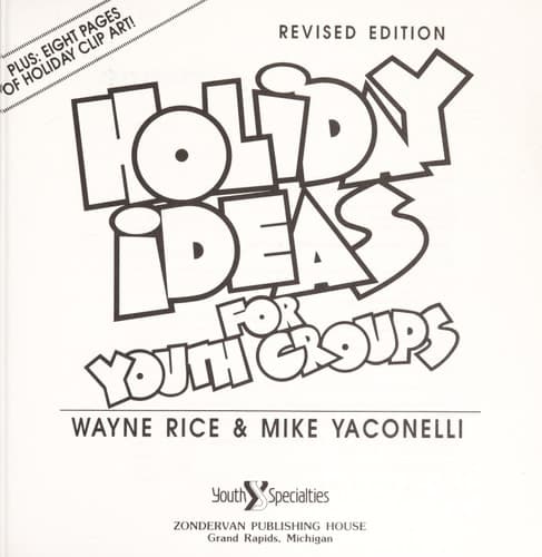 Cover of Holiday Ideas for Youth Groups