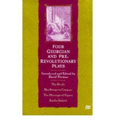 Cover of Four Georgian and Pre-revolutionary Plays