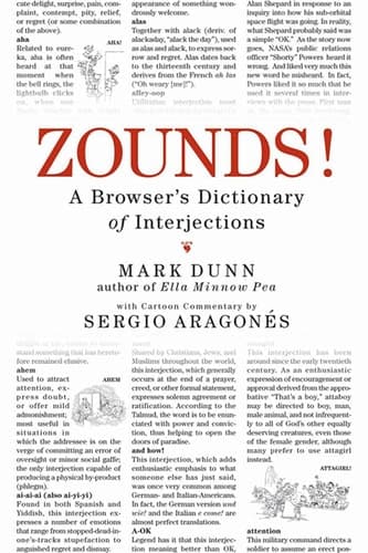 Cover of ZOUNDS! A Browser's Dictionary of Interjections