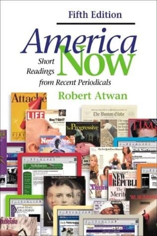 Cover of America Now Short Readings from Recent Periodicals